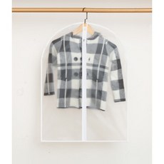 立雅小舖 PEVA 衣服防塵罩 透明衣物收納袋 適用大衣/西裝/裙子, 1個, 中號60*80cm