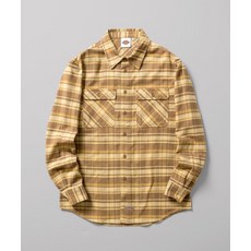 디키즈 DICKIES 코튼 플란넬 셔츠 Yellow DIKU242LRSH305YL 165483
