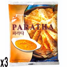 새마원 냉동 정통 인도빵 파라타 400g 패스트리 페스츄리 난 전병 피자 또띠아, 3개