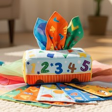 리틀그립 아기 티슈 오감 촉감 발달 놀이, 1세트, 랜덤발송