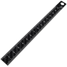 Tritech 트라이텍 카본 자 15cm 경량 직자 문구, 검정색, 1개