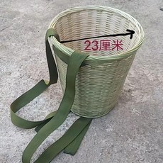 竹編揹簍 採茶採蘑菇舞蹈表演道具 扁形背籮
