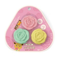 미니쇼 햄스터 미네랄스톤 장미 모양 (3개입) MS-066, 1개