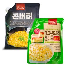 샐러드미인 에그샌드위치 샐러드 콘감자 + 콘버터