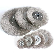 15MM 스테인레스 스틸 와이어 브러시 10 벤치 그라인더 플랫 타입 도구 금속 DERUST 목재 디버링, 250mmx32mm 1pc, 1개