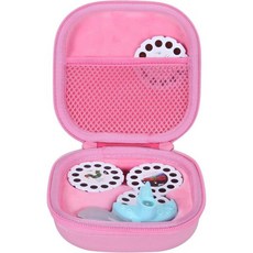 Aenllosi Moonlite 미니 프로젝터 선물 팩용 하드 캐리링 케이스 교체는 최대 20개의 스토리북 릴 스토리북 프로젝터 정리함에 맞습니다, Pink