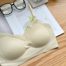 輕薄果凍波浪無痕細肩帶無鋼圈內衣 BRA TOP 可調式細肩帶 小可愛 美背背心 女背