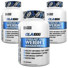 EVLUTIONNUTRITION CLA體重管理軟膠囊 1000mg, 90顆, 3罐