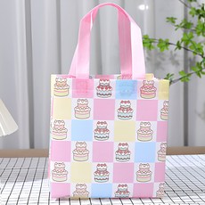 복장 부직포 쇼핑백 소중대 포장봉투 손잡이 선물봉투 쇼핑백 리유저블, 25개, 레드F02 23×22×11cm