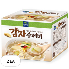 면사랑 남해멸치 감자수제비, 1.074kg, 2개