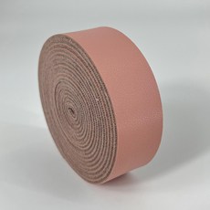 2.5cm 폭의 나파 질감 단면 합성 가죽 PU 스트립 1롤 두께 2mm DIY 액세서리 가방 스트랩 애완동물 목, [00] 2.5x100cm, 03 31 Pink