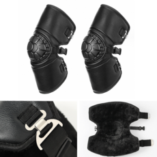 겨울 오토바이 배달 방수 인조가죽 무릎 보호대 바이크 라이딩 융기모 방한 워머 33cm
