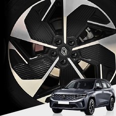 르노 그랑 콜레오스 휠 너트 캡커버 몰딩, 블랙, 20개