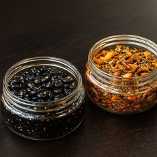 담찬 멸치견과조림 + 서리태콩조림 세트 국내산재료 콩자반 멸치조림, 2개, 200g