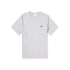 라코스테 로고 패치 코튼 티셔츠