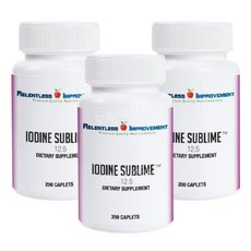 Relentless Iodine 요오드 아이오딘 200캡슐 3개, 200정