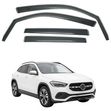 比德堡 崁入式晴雨窗 標準款 賓士 BENZ GLA-200/H247 2020-起專用 遮陽擋雨, 1個, 前窗2片