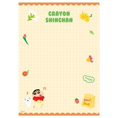 [짱구는 못말려]그리드 메모패드, 3개, 80매, 간식 타임