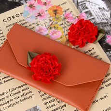 카네이션 꽃 코사지 레드