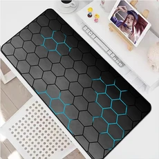 벌집 게임용 마우스 매트 Mausepad 게이머 캐비닛 Pc 액세서리 키보드 패드 데스크 일시 중지 노트북 Anime, 01 180x220x2mm, 03 HC003360