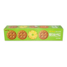 롯데제과 롯데샌드 파인애플 간식 크래커, 105g, 20개