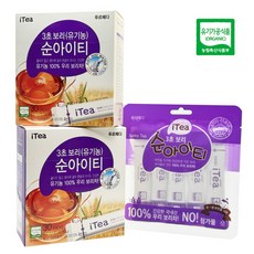 3초 보리 순아이티 30+30+5포 보리차 임산부 유기농 국산 볶은 가루 스틱 한잔용 농축 찬물 타먹는 아기용 오르조, 1g, 65개, 65개입