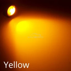 자동차led전구 X 8 자동 DRL 2V LED 독수리 눈 실버 쉘 러닝 라이트 턴 신호 백업 램프 트렁크 안개 전구, 01 YELLOW