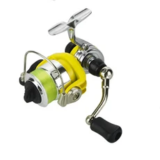 4.3 : 1 MN100 일반 미니 스피닝 릴 기어 메탈 낚시 릴 뒤집을 수있는 손잡이가있는 매우 부드럽고 강력한 스피닝, 상세페이지 참조, 03 Yellow