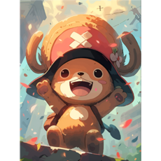 그림 하루 DIY 명화 그리기 풍경 캔버스형 40x50 모음, 17. 쵸파의 해피데이, 1개