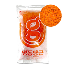 그린포켓 냉동당근 다이스 손질야채 채소 대용량 업소용, 1개, 1kg