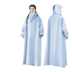 熱銷爆款機車雨衣長款一體式全身暴雨新款成人加厚男女機車騎行雨披, 雲水藍長款【伸縮門襟+雙袖口+加大】