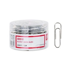 꿈꾸는비 실버 페이퍼클립 200개입 파일정리