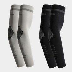 COOL8 자외선차단 남자 여성 쿨토시 팔토시 1+1, 블랙+그레이, 2개