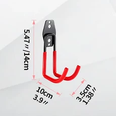 차고 보관을위한 1PC 헤비 듀티 벽 후크 주방 주최자 벽 걸이 교수형 클립 스토리지 홀더 정원 도구, 01 BJ-1PC-red