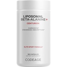 Codeage Liposomal Beta+丙胺酸+Centurion Elite運動配方膠囊, 1個, 180入