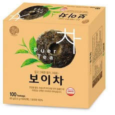 송원 우리차 모음 중 보이차 100T 티백 건강차, 600mg, 1, 1