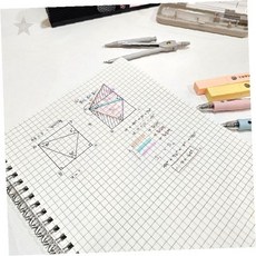 투명 표지 B5 방안노트 그래프노트 제도용 설계용 디자인용 스케치북 스프링제본, 1개, 상세페이지 참조