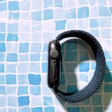 우먼스9999 애플워치 호환가능 7 SE 6 3 2 브레이드 솔로루프 스트랩 38 40 41 42 44 45 mm 호환가능, 차콜, 42/44/45mm (S)