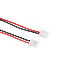 우리파파 XH2.54mm PCB 터미널 와이어 단자선 200mm (암/수 2핀), 2P PCB 커넥터 200mm-(수)