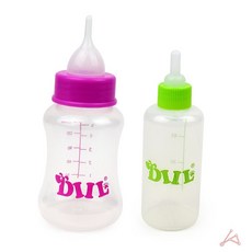 새끼 강아지 고양이 젖병 눈금 수유통 우유병 애견 애묘 60ml, 150ml, 1개
