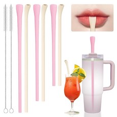 Stanley 1.2L40온스 887.2ml30온스 텀블러와 호환되는 실리콘 빨대 세척 브, Stanley 1.2L40온스 887.2ml30온스 텀