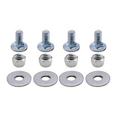 (4팩) 710-0451 스테인리스 스틸 마운팅 캐리지 볼트 너트 키트 Cub Cadet MTD 784-5580 710-0451 712-04063 제설기 스키드 슈 (5/16-