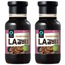 청정원 구이요리에 안성맞춤 LA갈비양념 280g x 2개 명절 갈비소스 설 추석 소고기양념