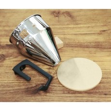 Mazzer Super Jolly & 楊家900N磨豆機改裝套裝：不鏽鋼出粉漏斗、把手支架，有效去靜電，提升手沖咖啡體驗, 1個, 900N 套裝(不含背板)