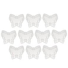shangren 웨딩 홈 장식에 대 한 10x 중국 모자이크 촛불 Tealight 봉헌 홀더, 나비 49mm, 클리어, 플라스틱