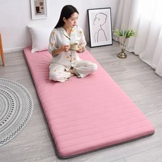 Natural Latex Mattress Viscoelastic 90x190 Tat Single Bed Pad Inflatab, 60x120센티미터, pink