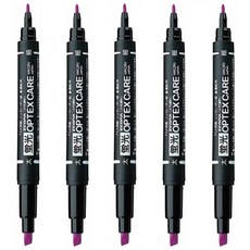 제브라 옵텍스 케어 형광펜 WKCR1 + 사은품(모닝 3색), 5개, 퍼플(PU)