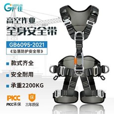 高空作業安全帶 戶外國標 懸掛作業 全身式 安全帶 五點式 攀巖速降安全帶, 1個, 升級鋁合金插扣【不帶胸升】款