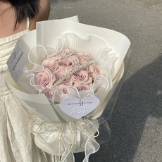 乾燥花 永生花 香皂花 永生花花束 拍攝道具 ins風玫瑰花束 成品生日母親節禮物, 明媚如初-11支