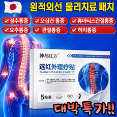 일본기술 원적외선 패치 목 어깨 허리 오십견 관절 파스, 3개, 1개입